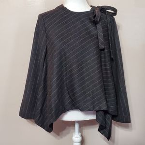 Armani grey cape coat